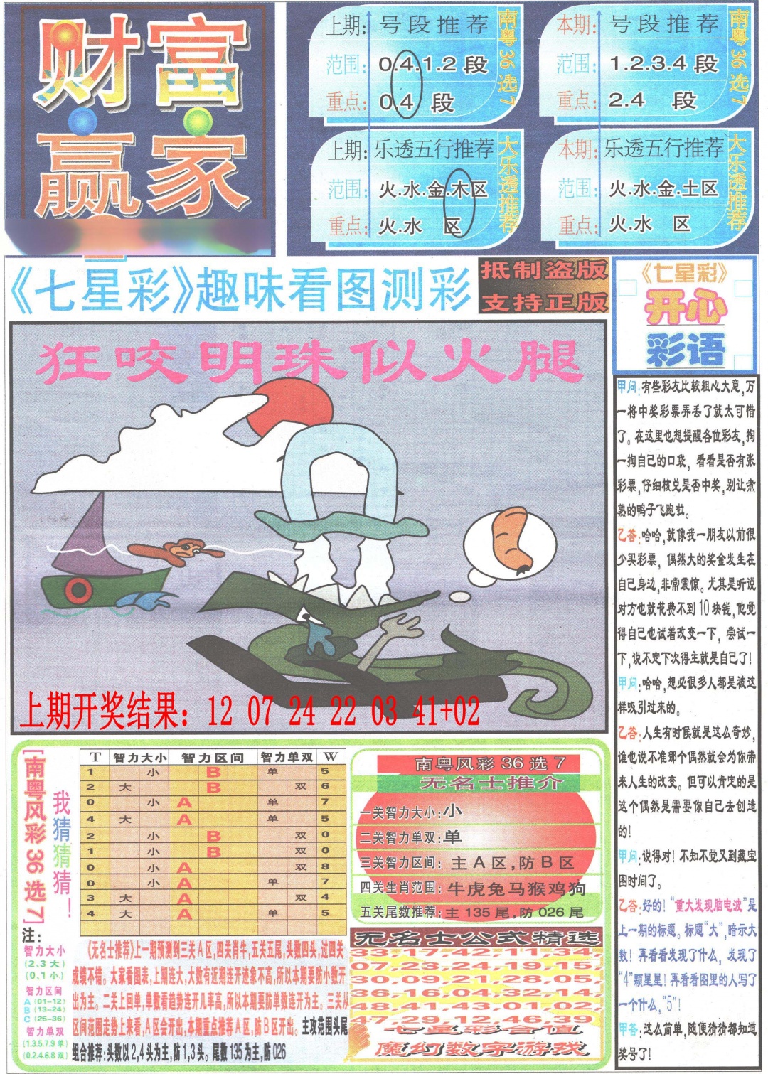 077期七星彩图(高清)[图]